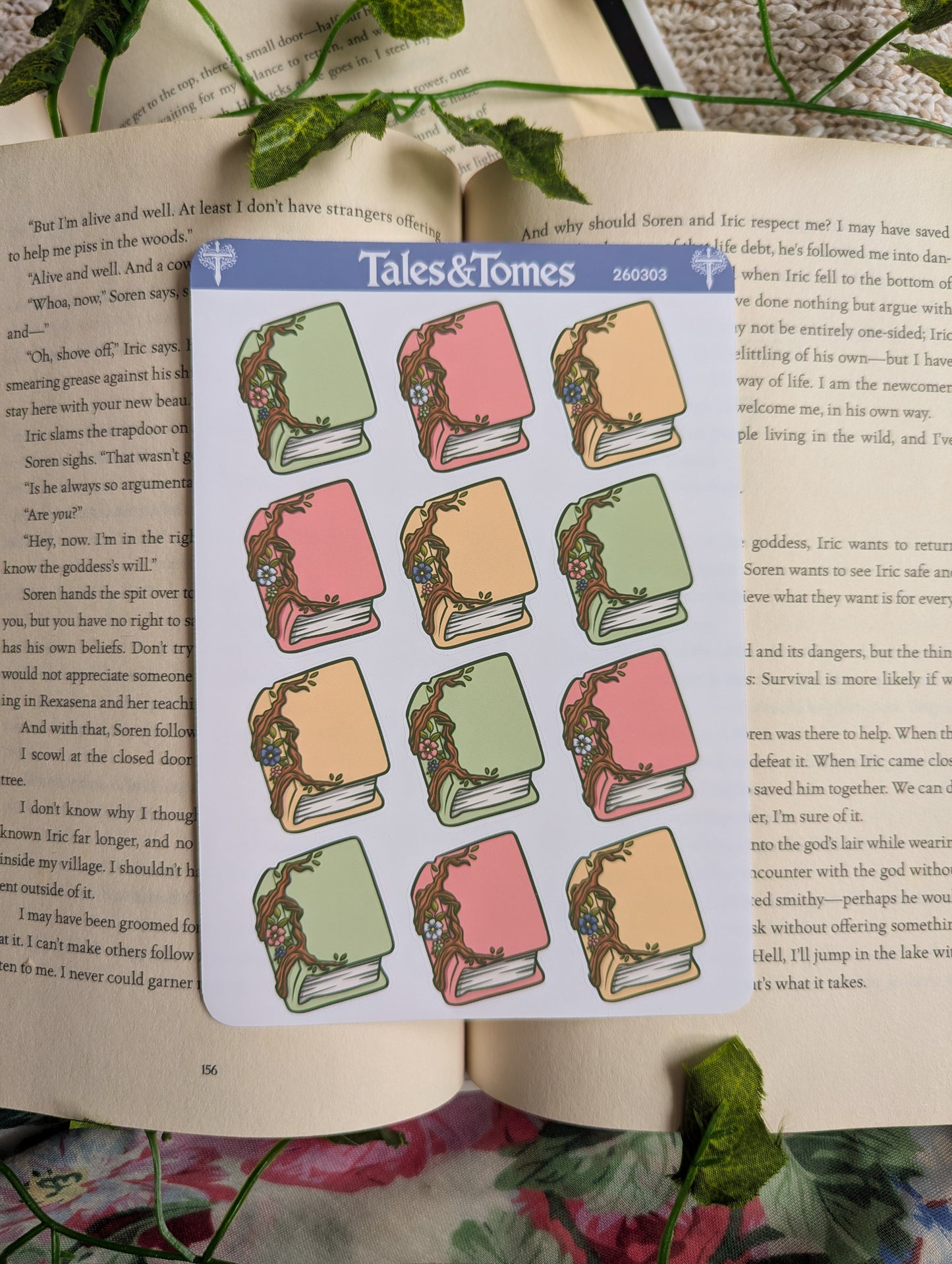 Spring Forest Reading Journal Stickers