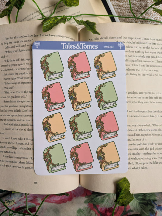 Spring Forest Reading Journal Stickers