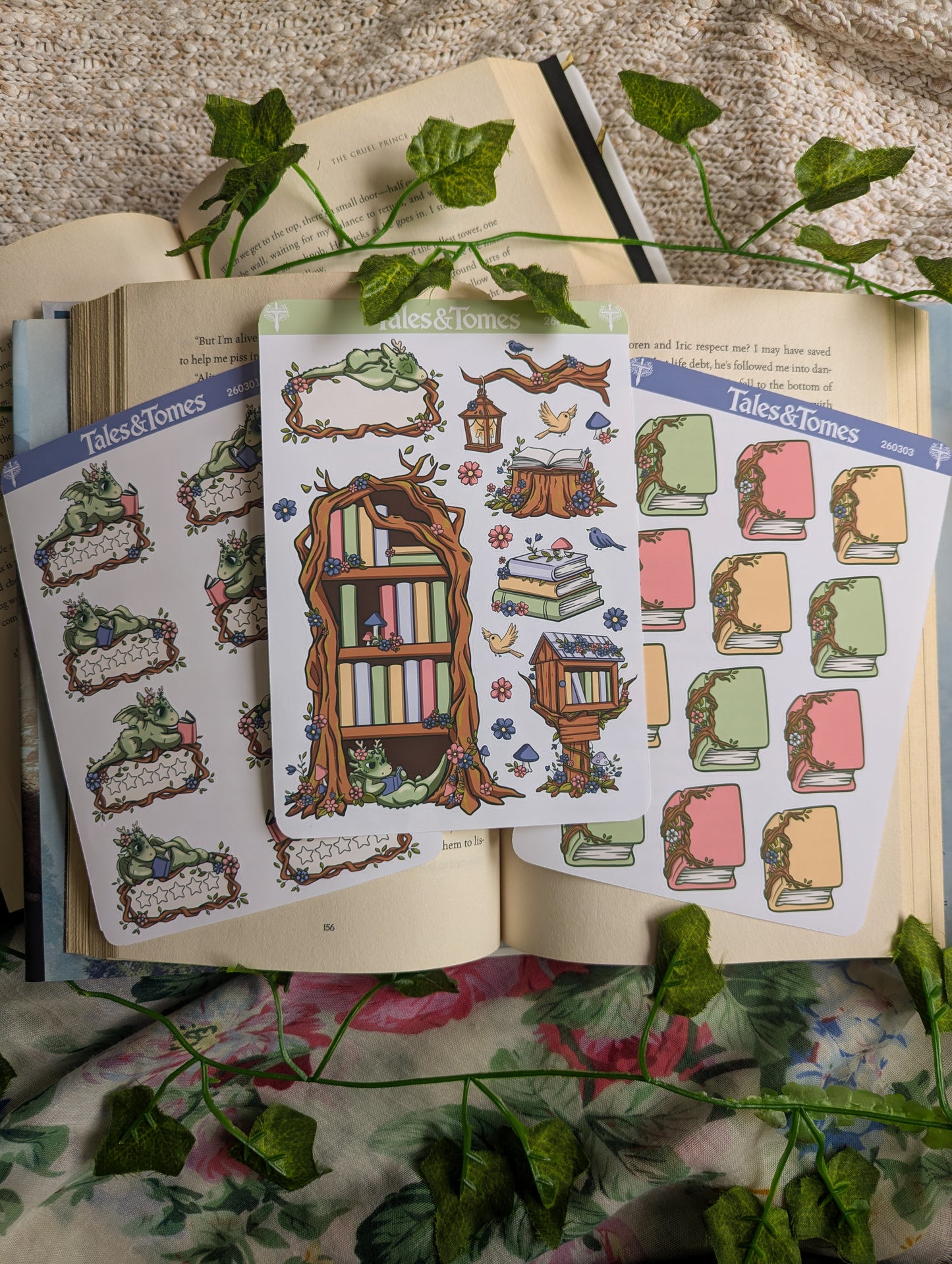 Spring Forest Reading Journal Stickers