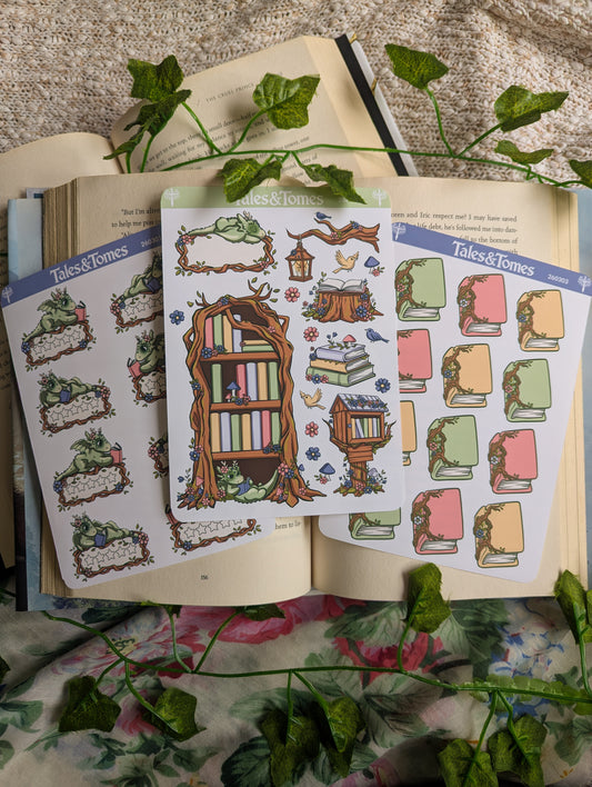 Spring Forest Reading Journal Stickers