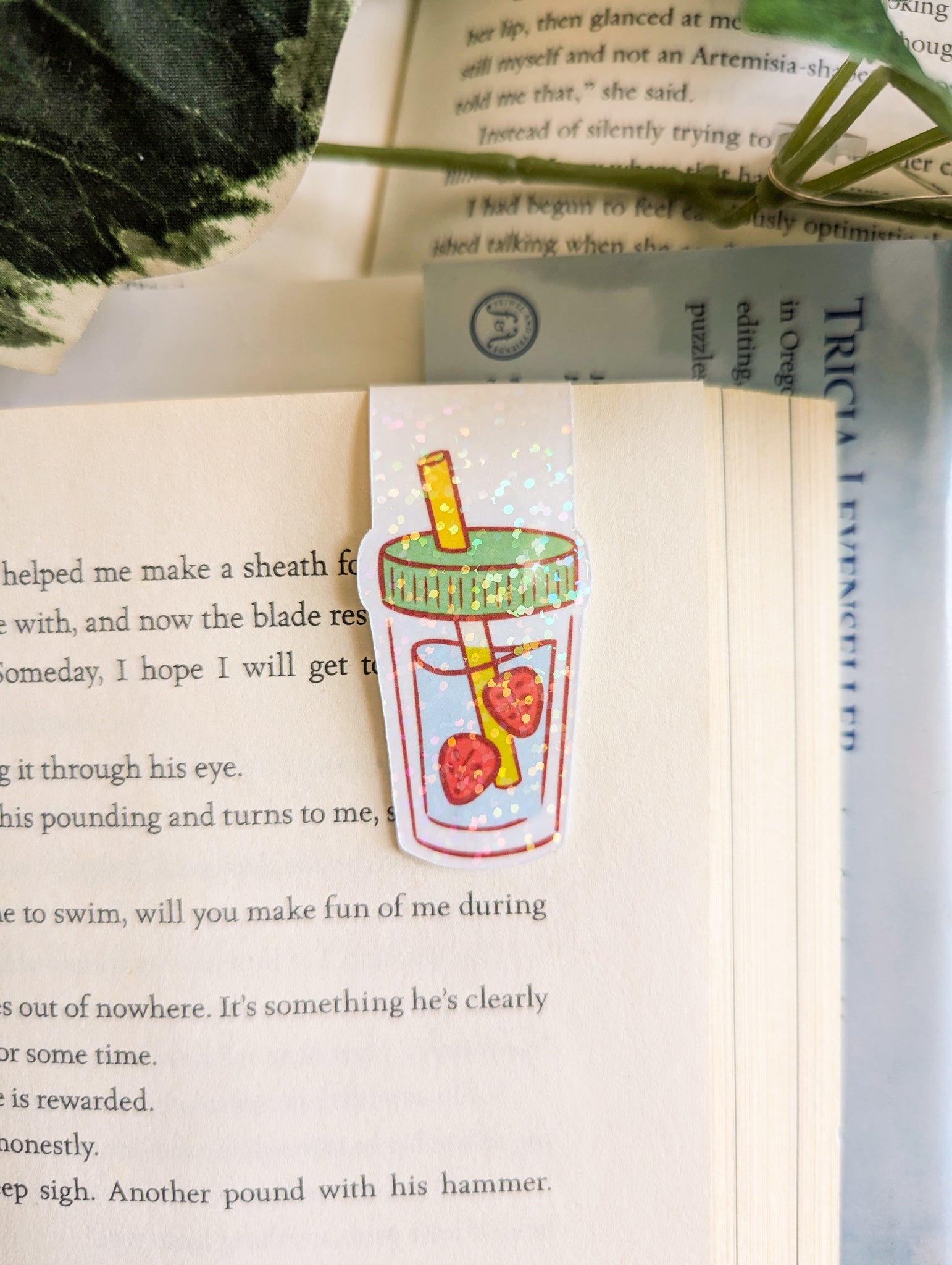 Strawberry Juice Magnetic Bookmark