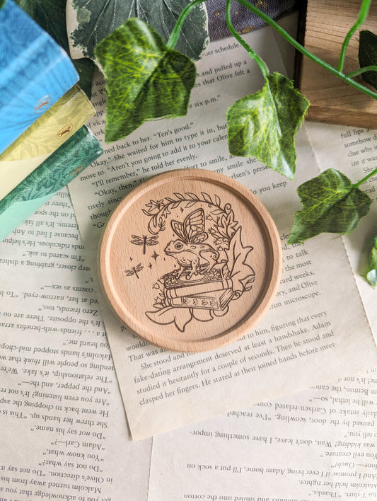 Spring Fairy Tale Wooden Coaster
