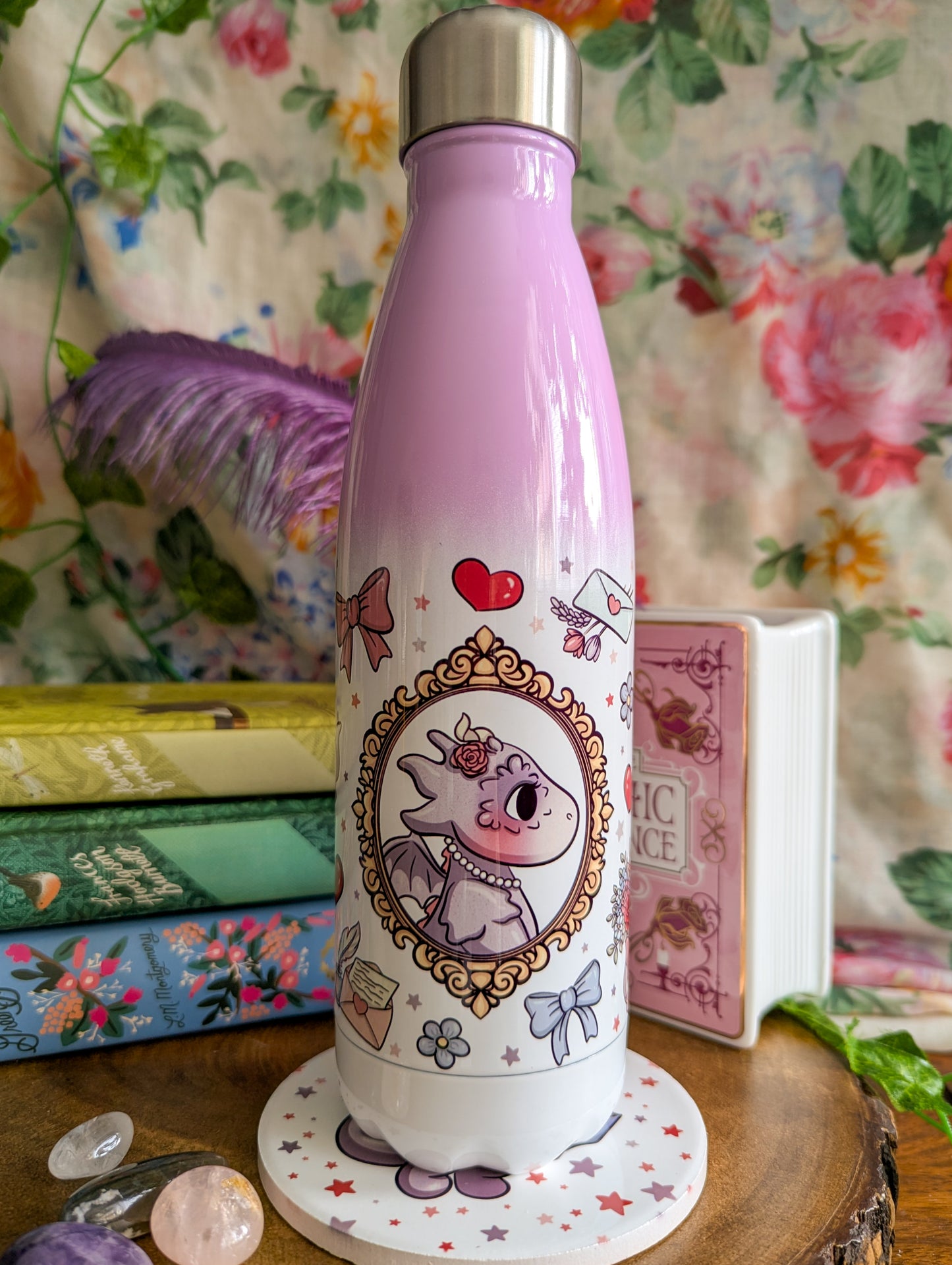 Lila Regency Dragon Water Bottle