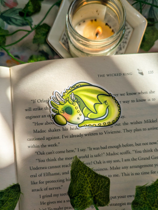 Matcha Sleeping Dragon Vinyl Sticker