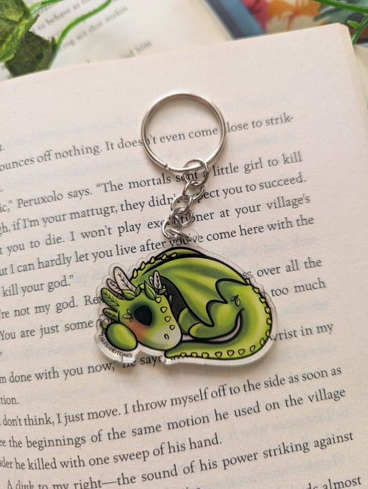Matcha Dragon Companion Keyring