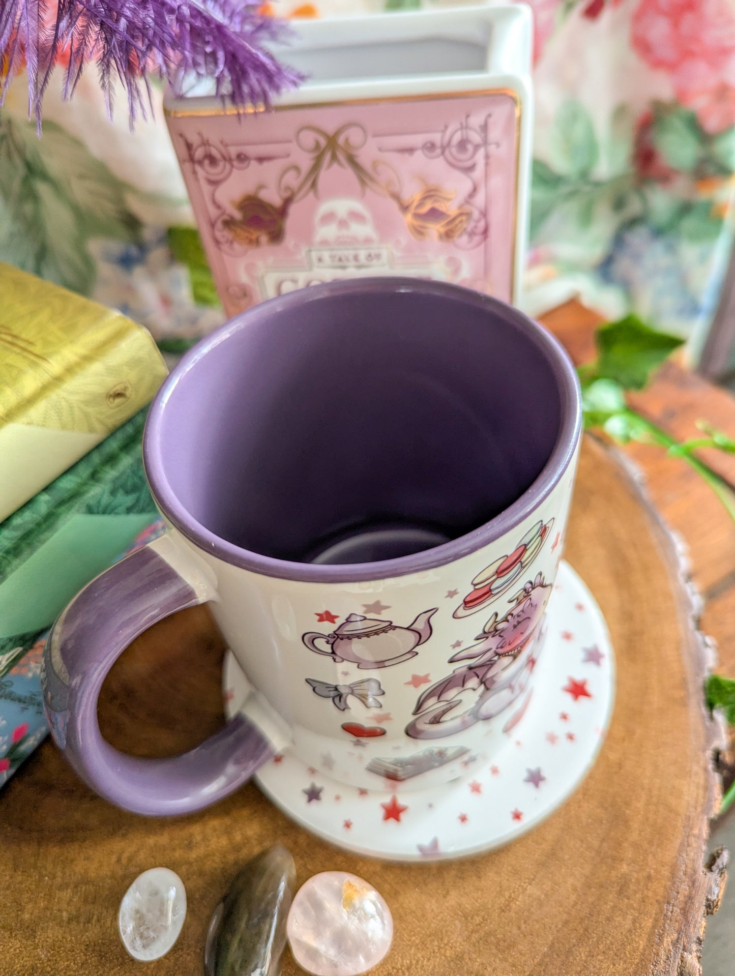 Lila Regency Dragon Ceramic Mug