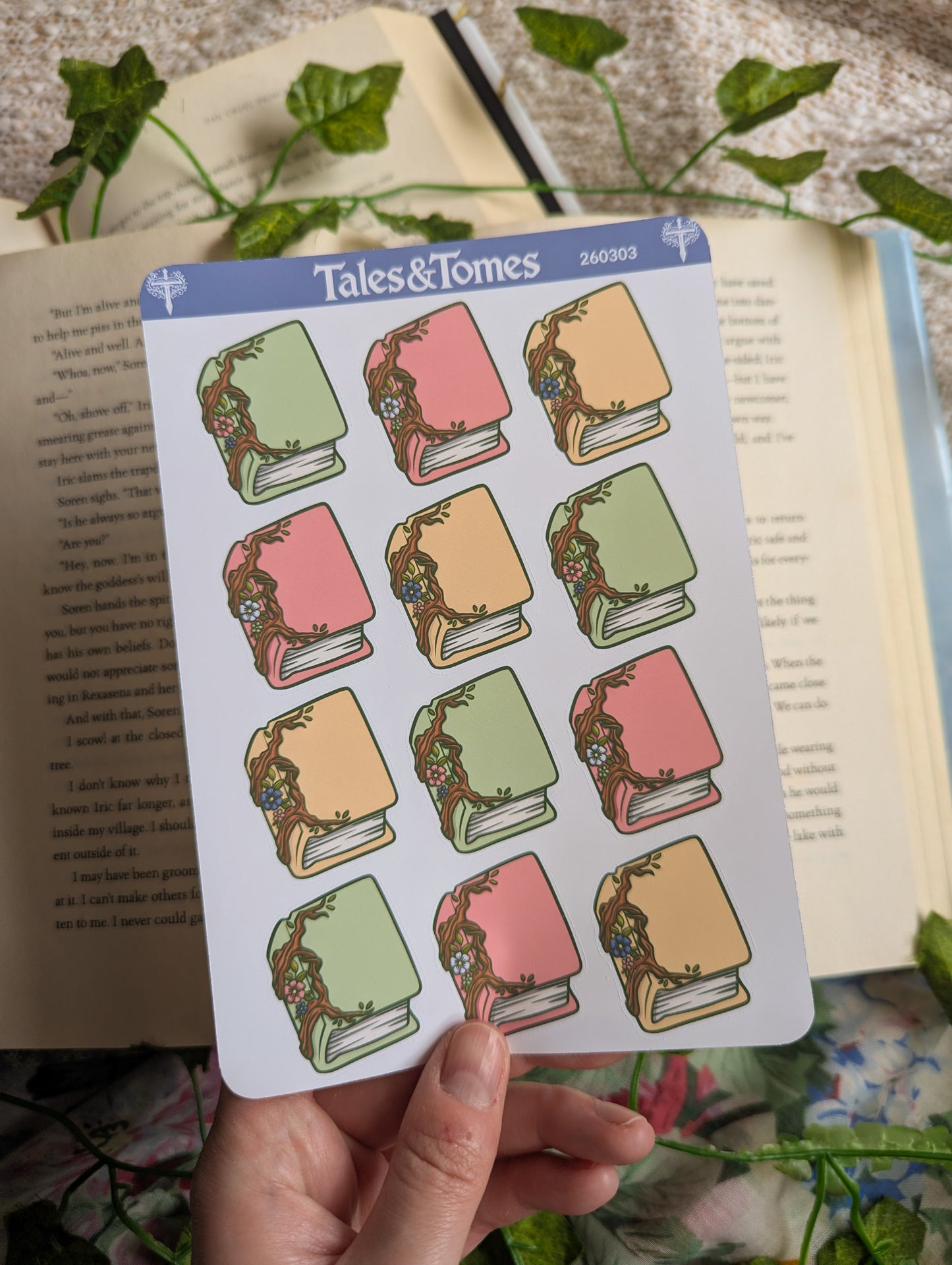 Spring Forest Reading Journal Stickers