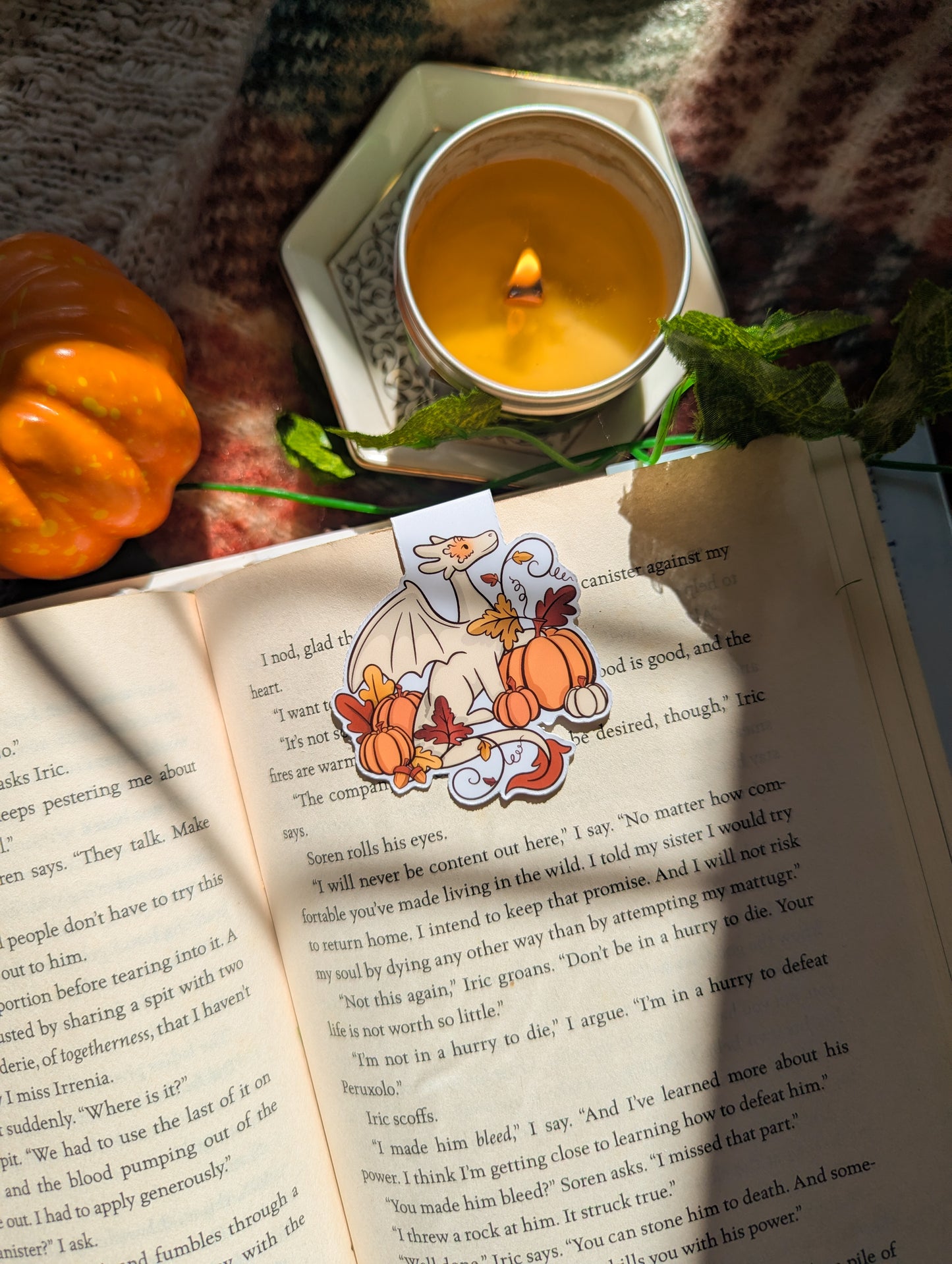 Pumpkin Guardian Magnetic Bookmark