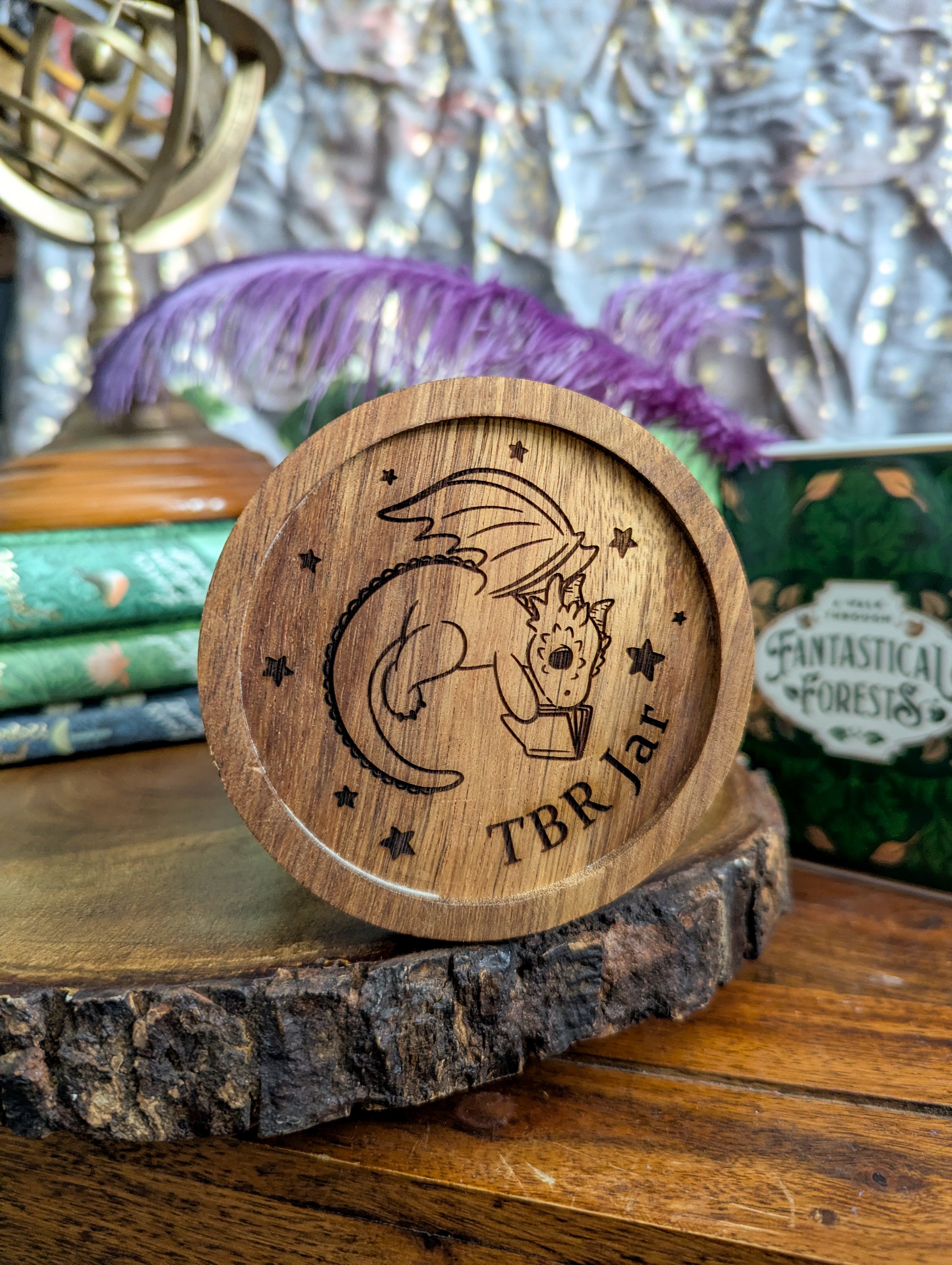 Dragon Bookhelf TBR Jar