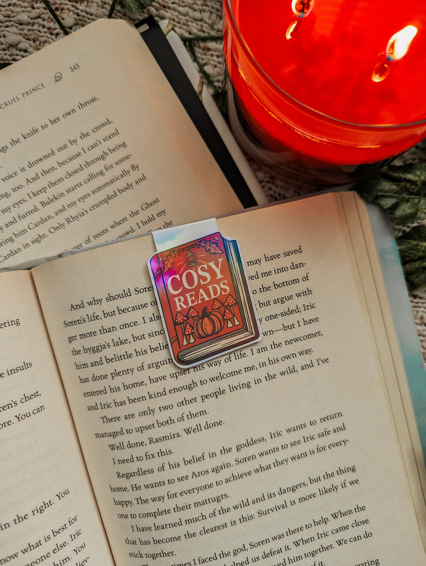 Cosy Reads Magnetic Bookmark