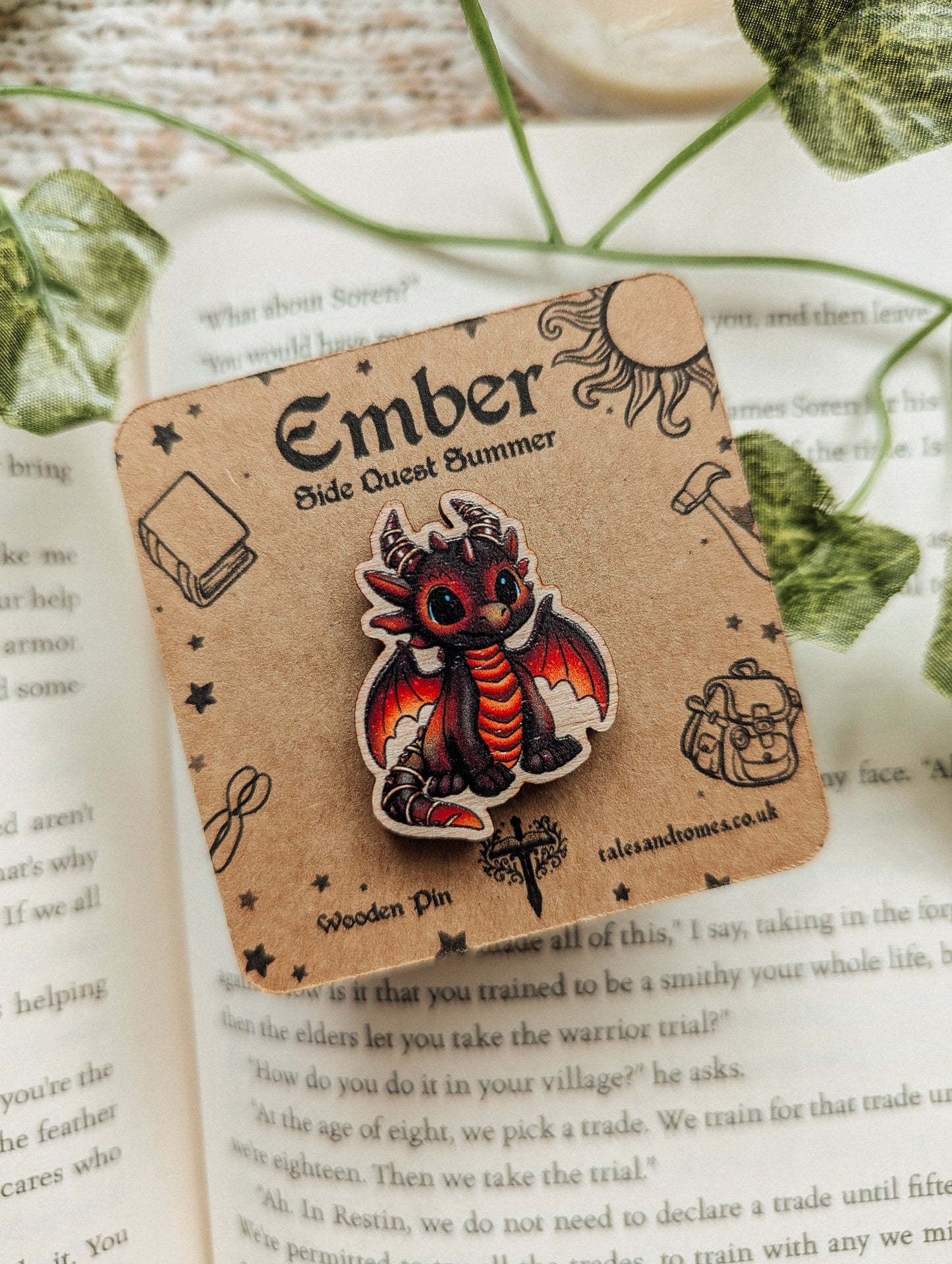 Ember Wooden Pin