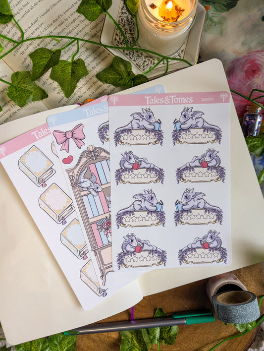 Regency Romance Reading Journal Stickers