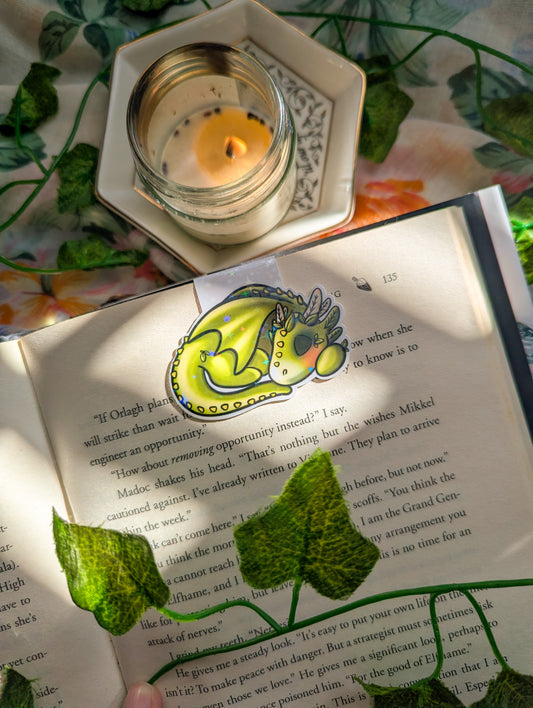 Matcha Sleeping Dragon Magnetic Bookmark