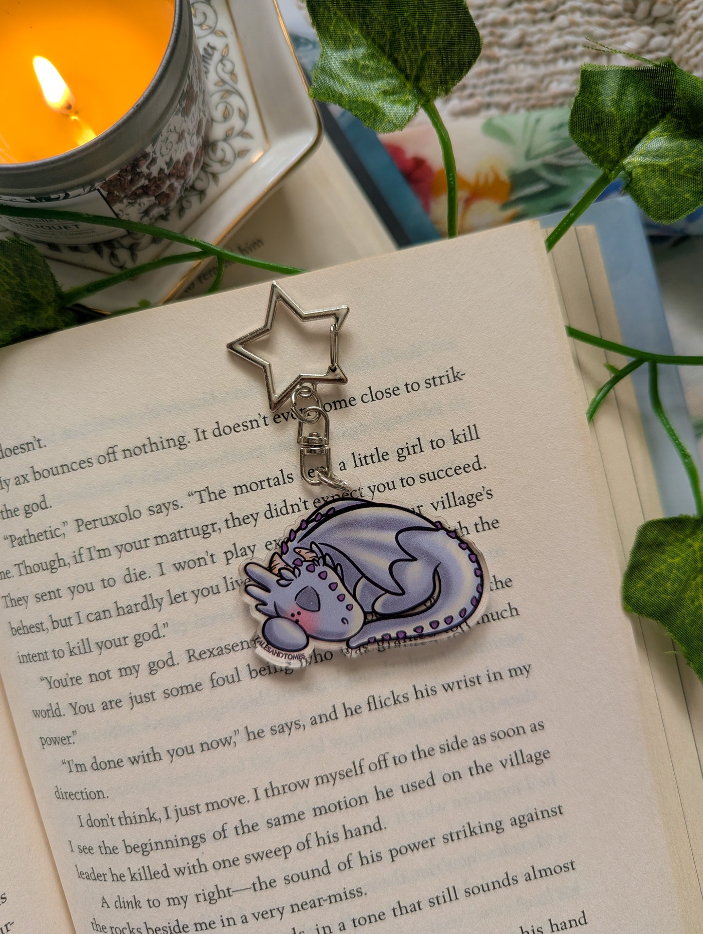 Lilac Dragon Companion Keyring