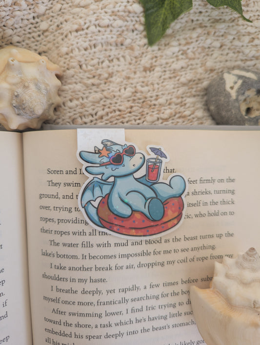 Pool Time Dragon Magnetic Bookmark