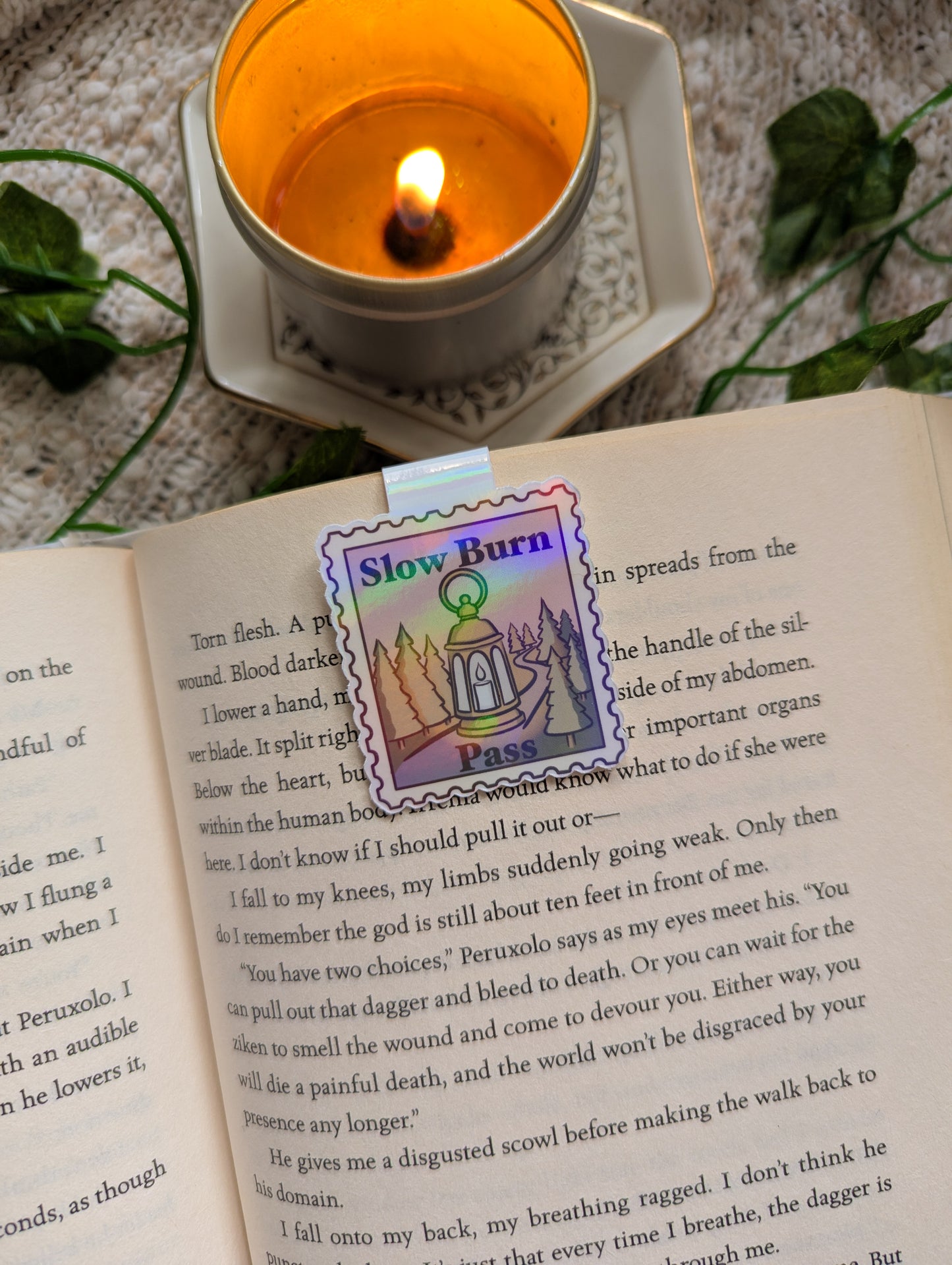 Slow Burn Pass Stamp Magnetic Bookmark