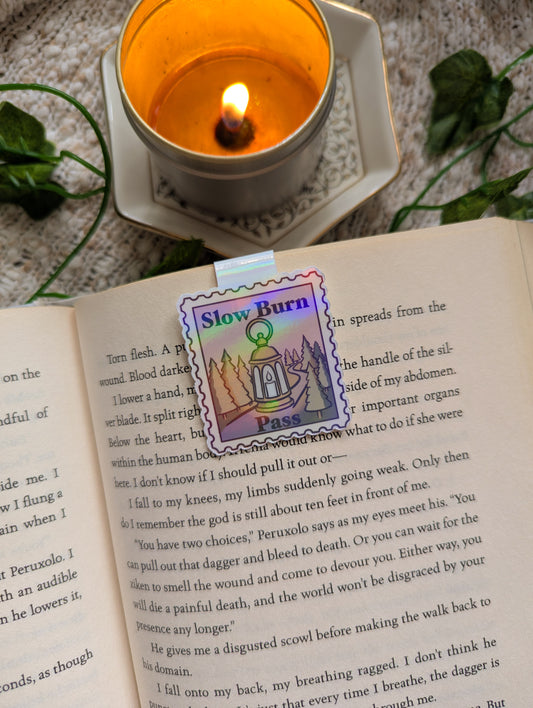 Slow Burn Pass Stamp Magnetic Bookmark