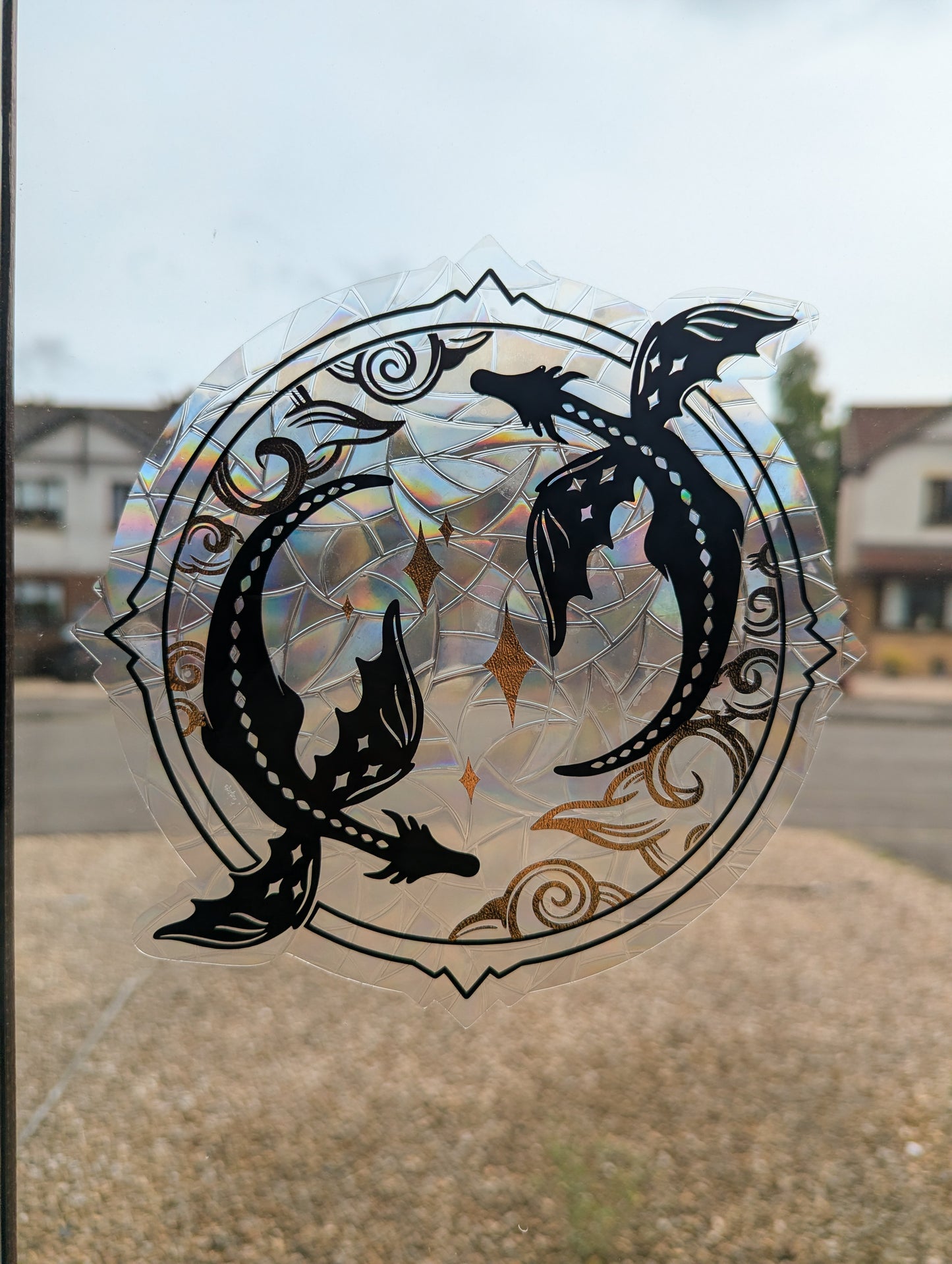 Suncatcher Dragon Window Sticker Large