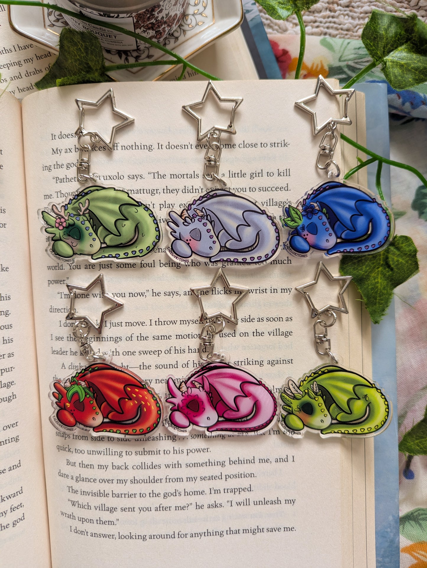 Strawberry Dragon Companion Keyring