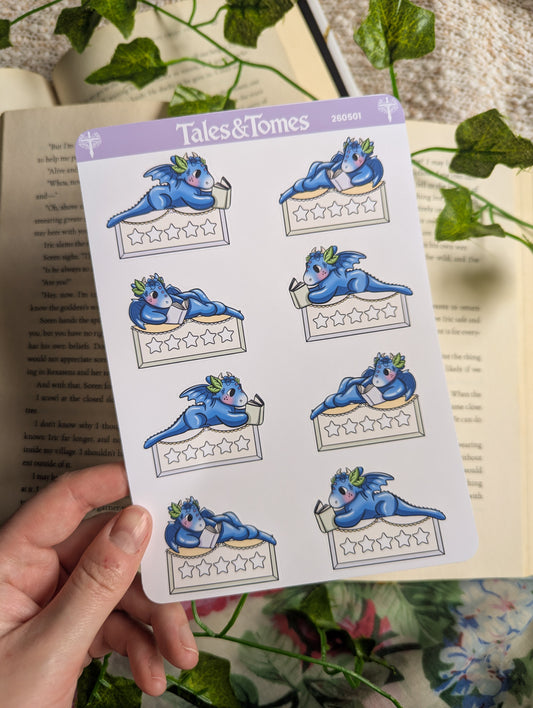 Blueberry Cottage Reading Journal Stickers