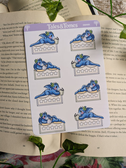Blueberry Cottage Reading Journal Stickers