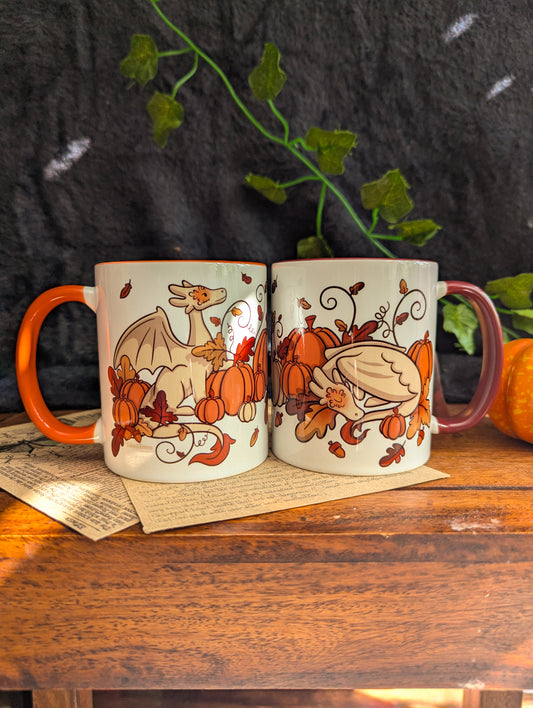 Pumpkin Dragons Ceramic Mug