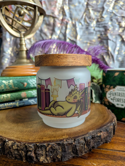 Dragon Bookhelf TBR Jar