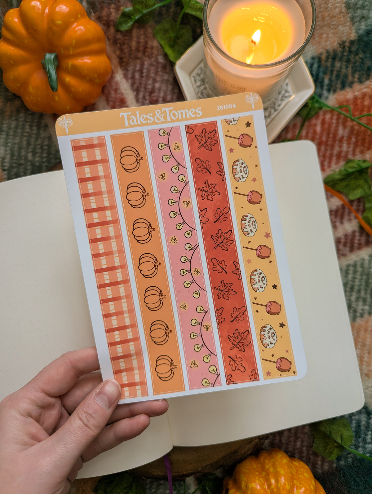Pumpkin Patch Reading Journal Stickers