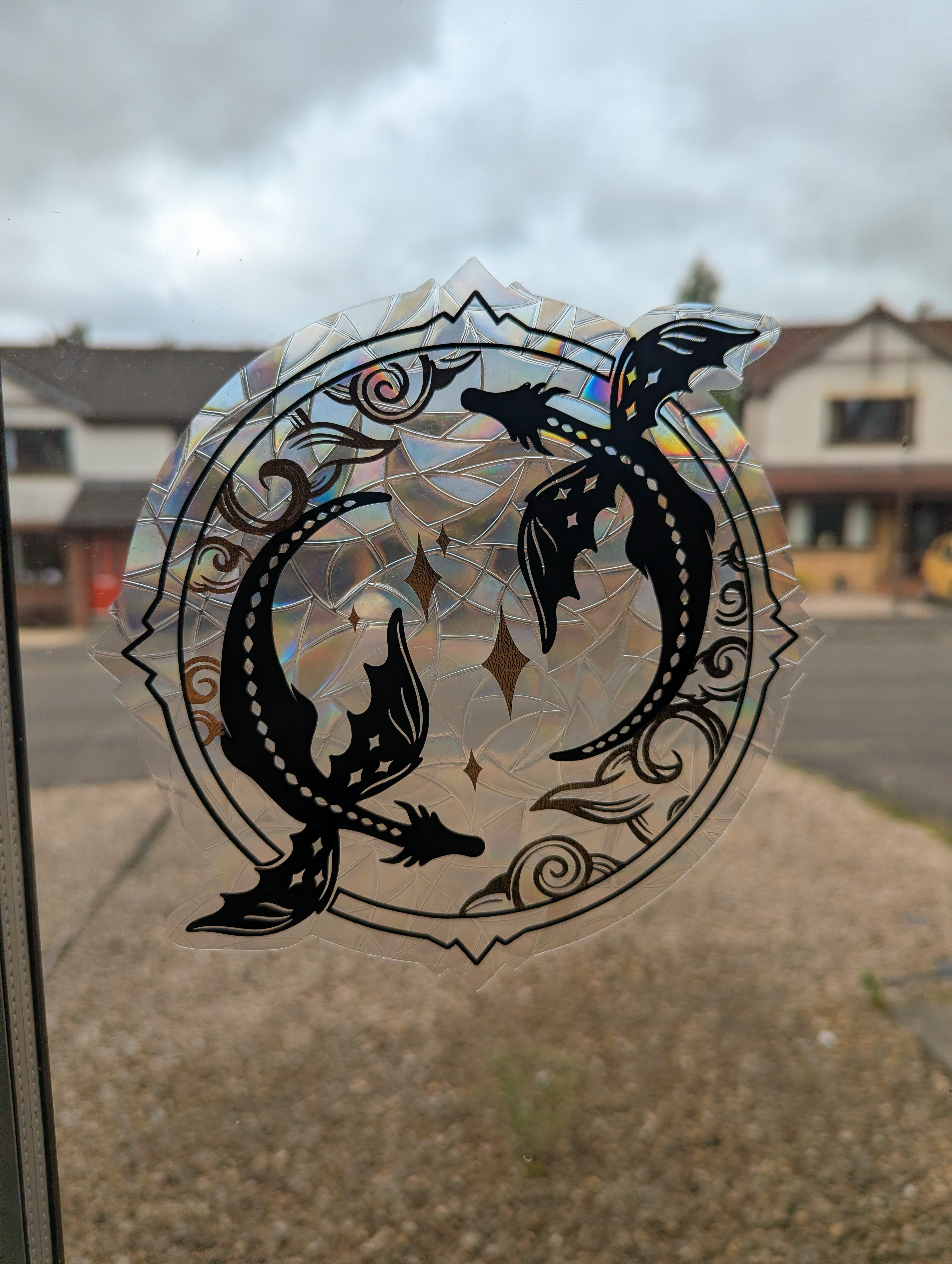 Suncatcher Dragon Window Sticker Large