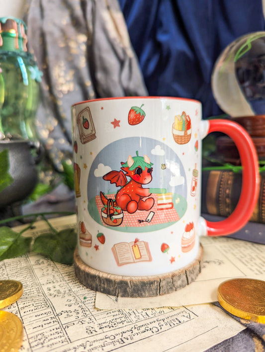 Oopsie Strawberry Dragon Mug
