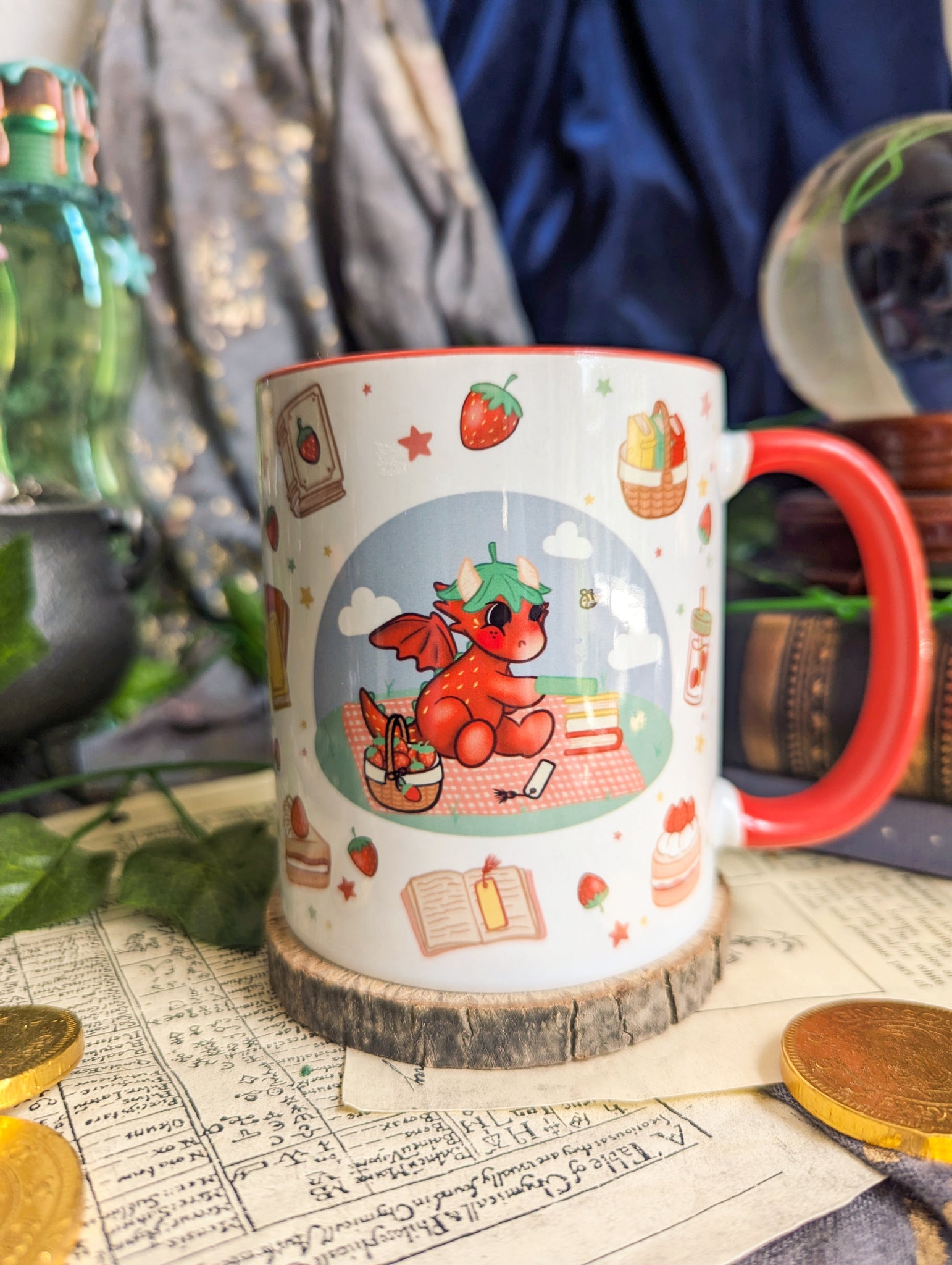 Strawberry Dragon Mug