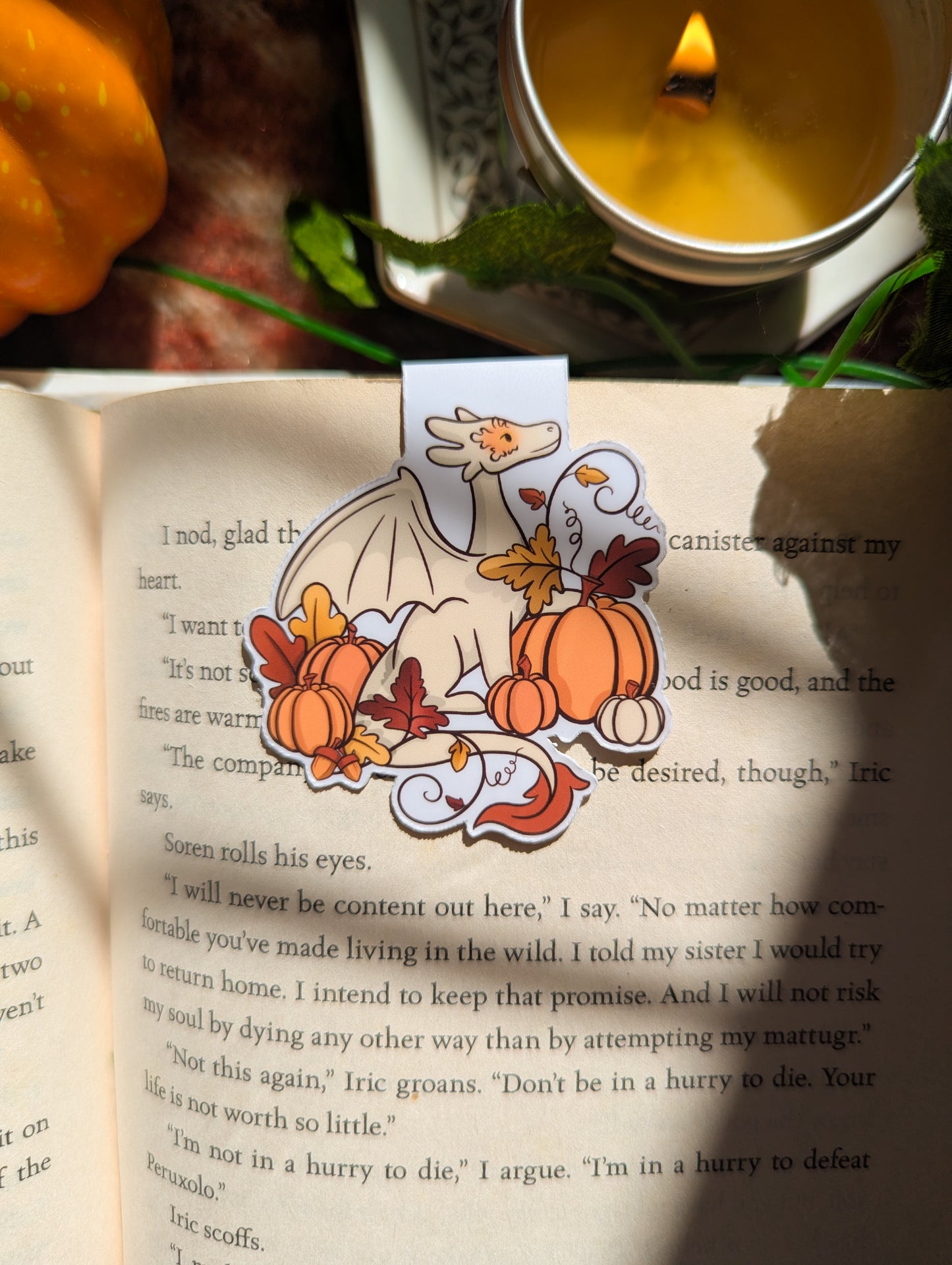 Pumpkin Guardian Magnetic Bookmark