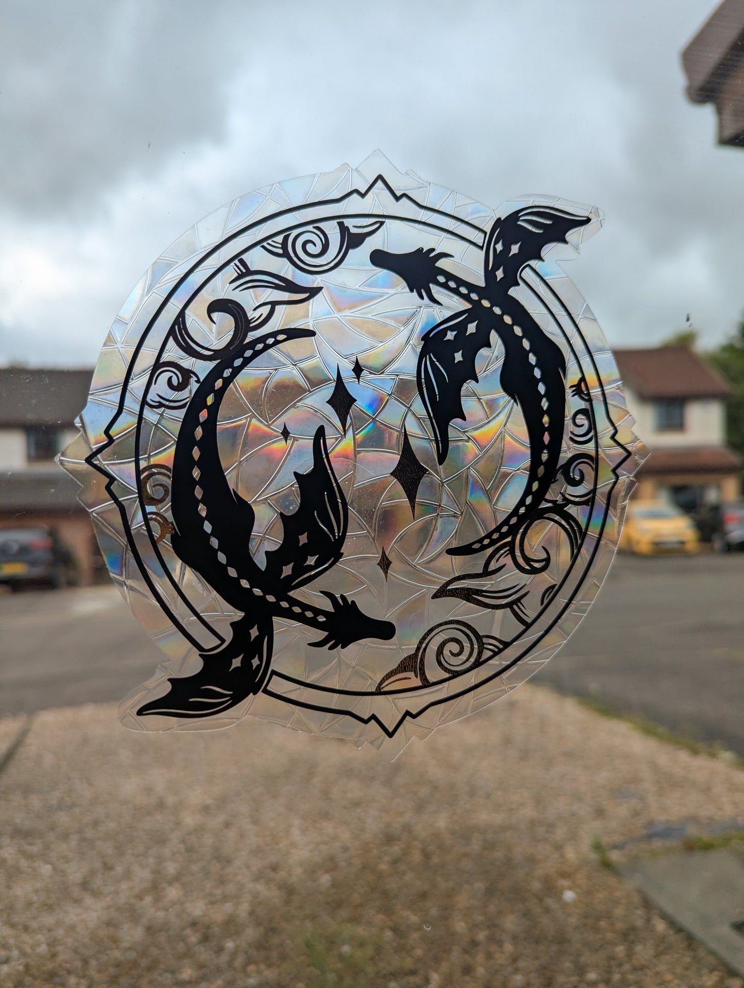 Suncatcher Dragon Window Sticker Large
