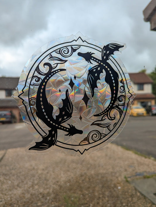 Suncatcher Dragon Window Sticker Large