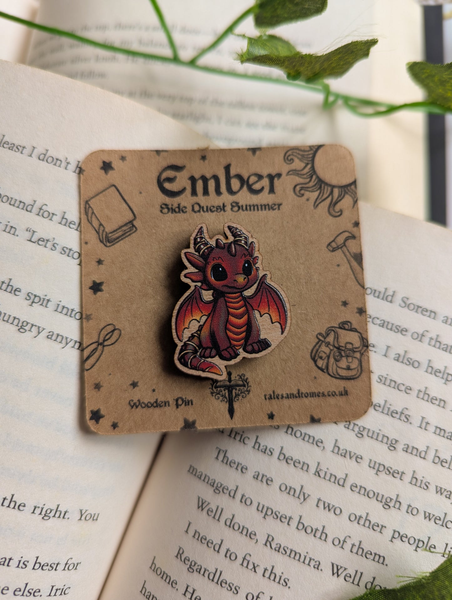 Ember Wooden Pin