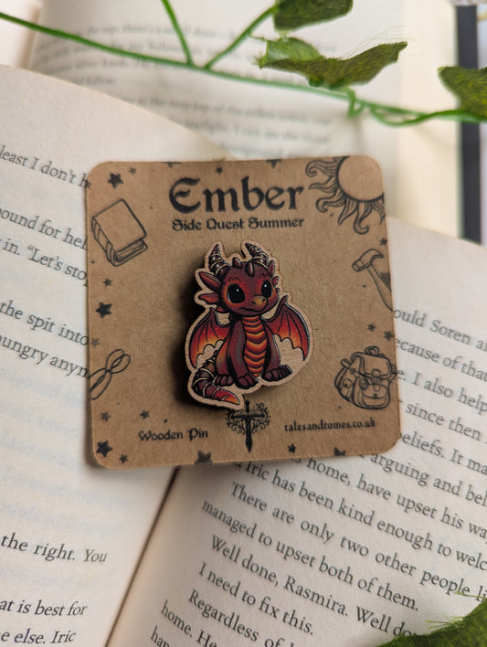 Ember Wooden Pin