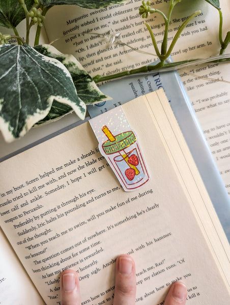 Strawberry Juice Magnetic Bookmark