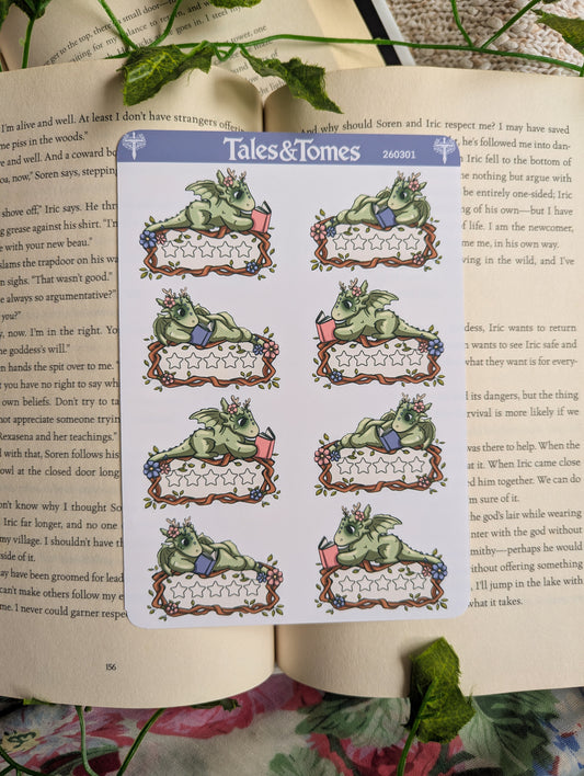 Spring Forest Reading Journal Stickers