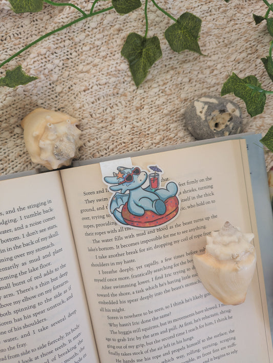 Pool Time Dragon Magnetic Bookmark