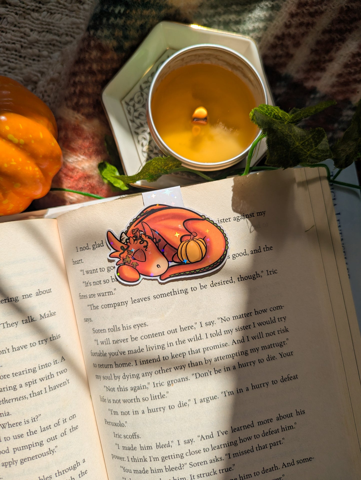 Pumpking Sleeping Dragon Magnetic Bookmark
