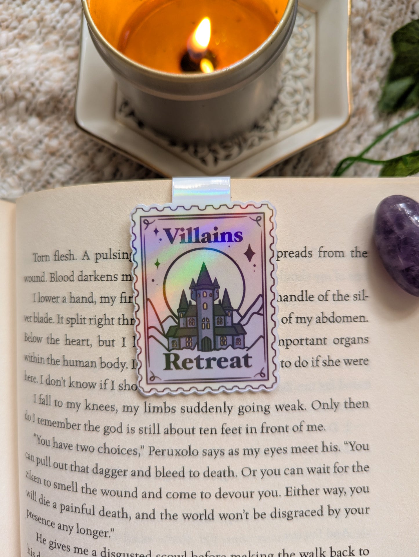 Villains Retreat Stamp Magnetic Bookmark