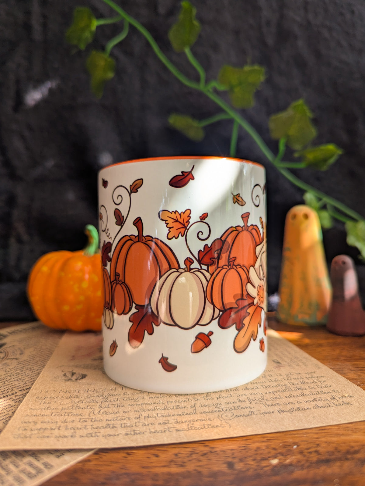 Pumpkin Dragons Ceramic Mug
