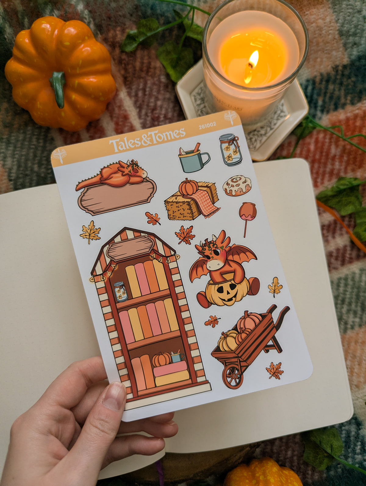 Pumpkin Patch Reading Journal Stickers