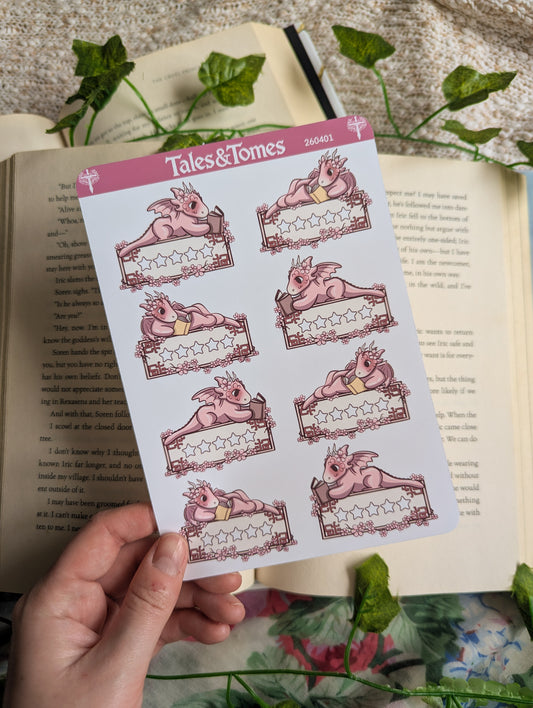 Cherry Blossom Bakery Reading Journal Stickers
