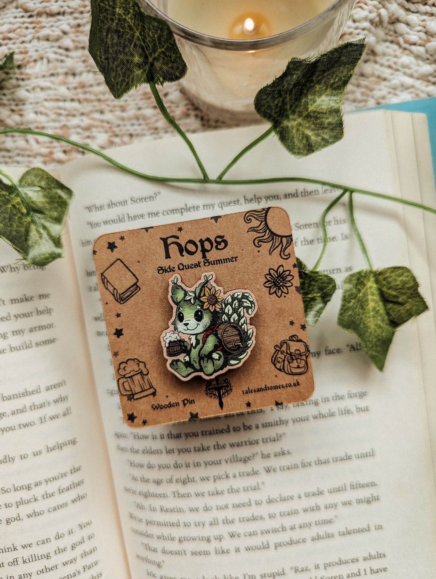 Hops Wooden Pin