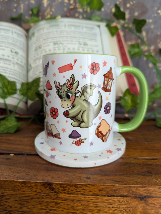 Moss Dragon Ceramic Mug