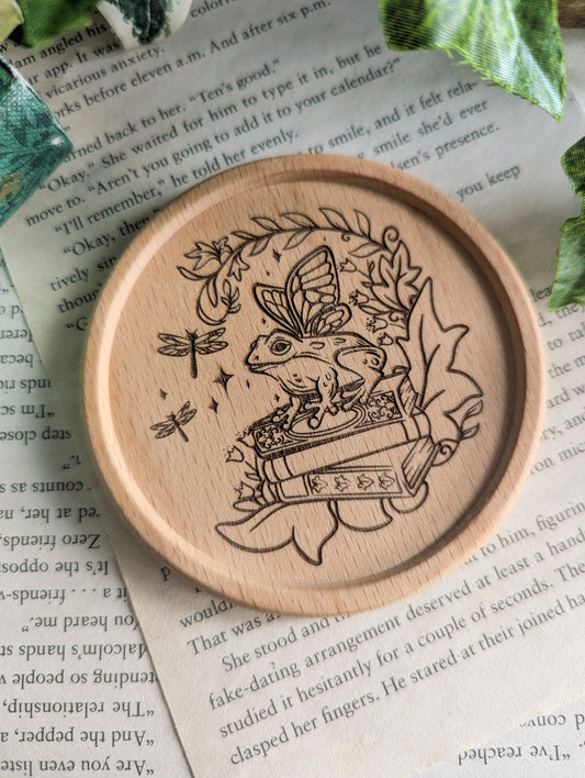 Spring Fairy Tale Wooden Coaster