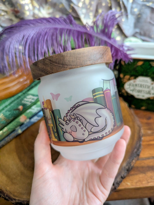 Dragon Bookhelf TBR Jar