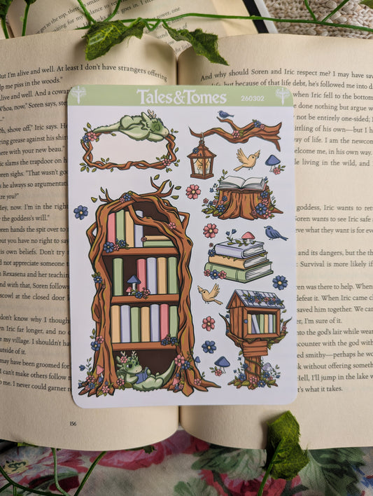 Spring Forest Reading Journal Stickers