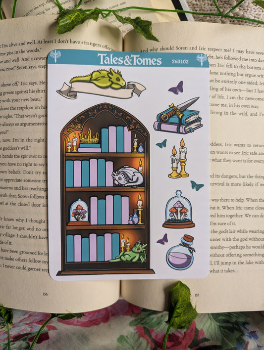 Fantasy Library Journal Stickers